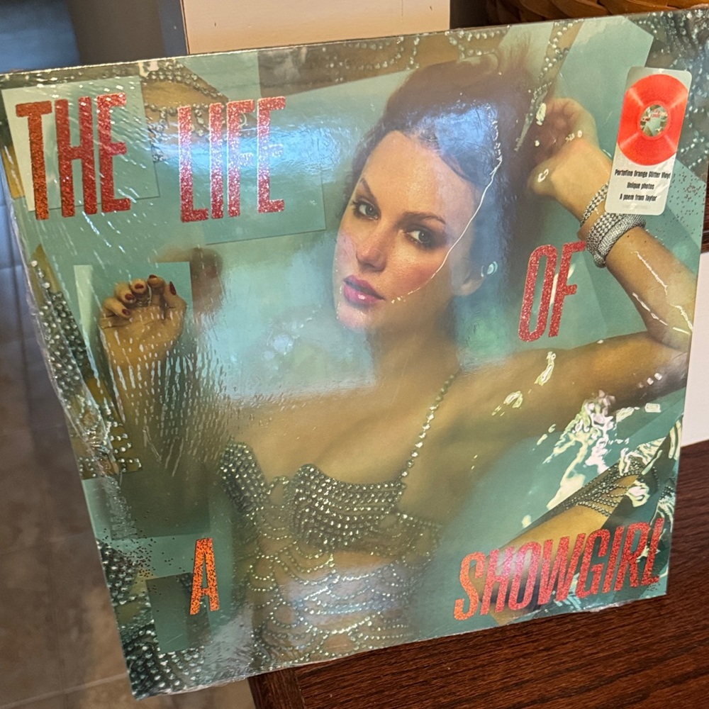 The Life of a Showgirl Vinyl Record - Turquoise & Coral Cover NOT OPENED